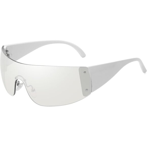 Rimless Y2K Sunglasses Frameless Oversized UV400 Protective Unisex main image 5